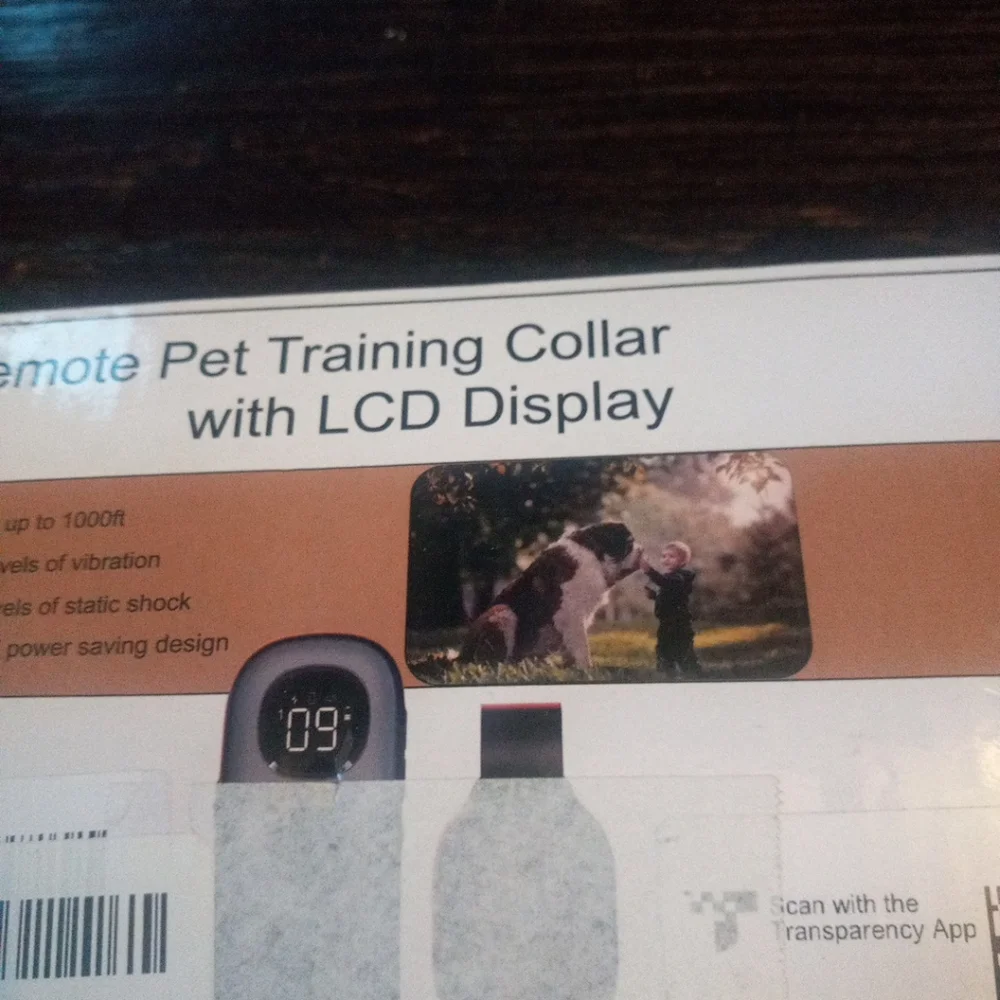 Remote Pet Training Collar with LCD Display